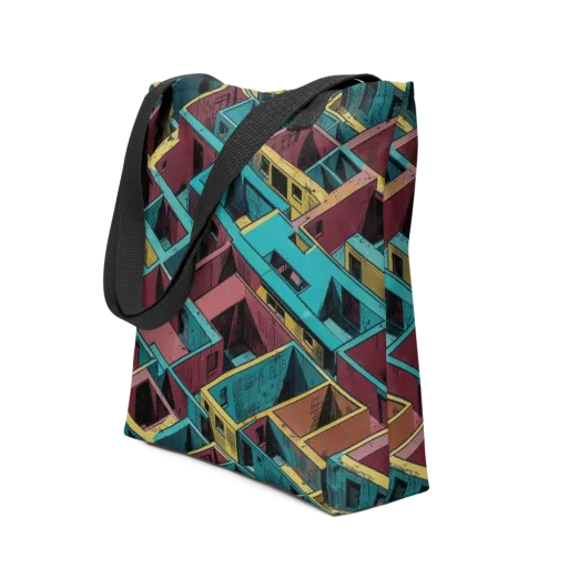 Concrete Kaleidoscope on a Tote Bag