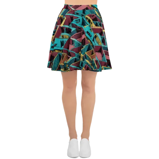 Concrete Kaleidoscope on a Skater Skirt