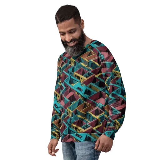Concrete Kaleidoscope on a Sweatshirt