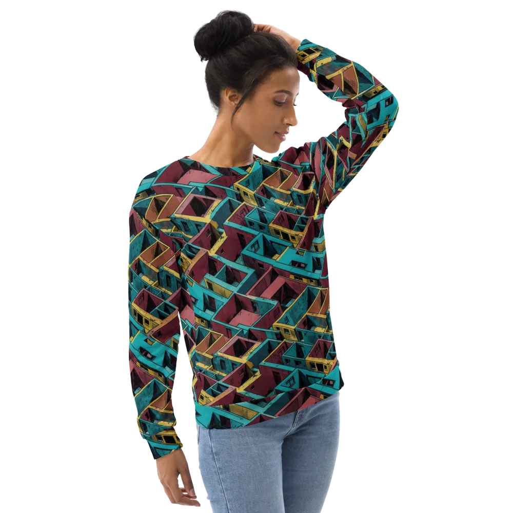 Concrete Kaleidoscope on Sweatshirt — Right Front