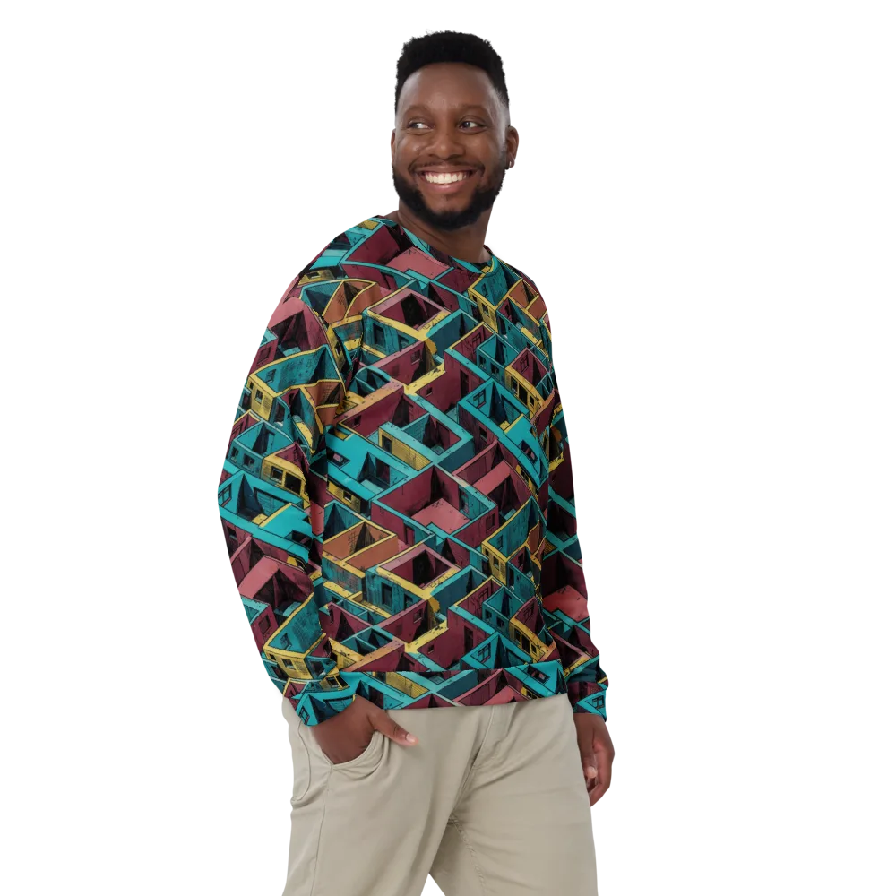 Concrete Kaleidoscope on Sweatshirt — Front