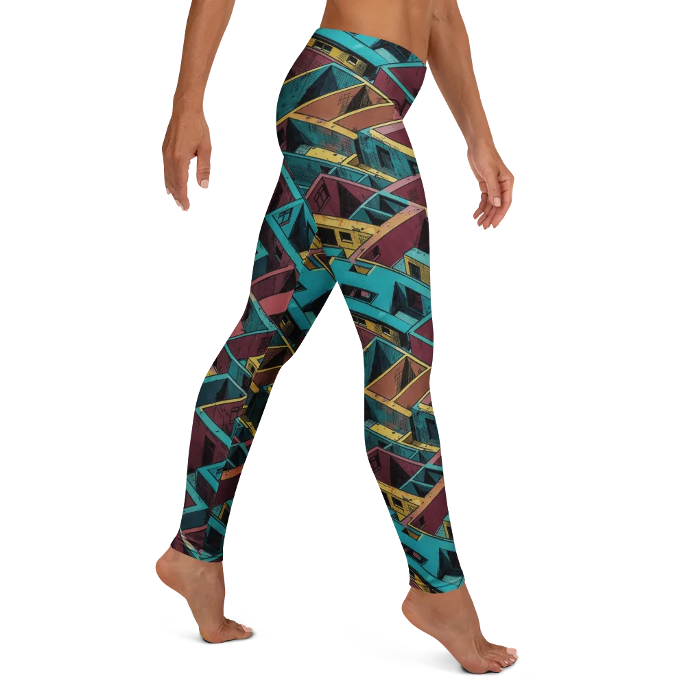 Concrete Kaleidoscope on Leggings — Right