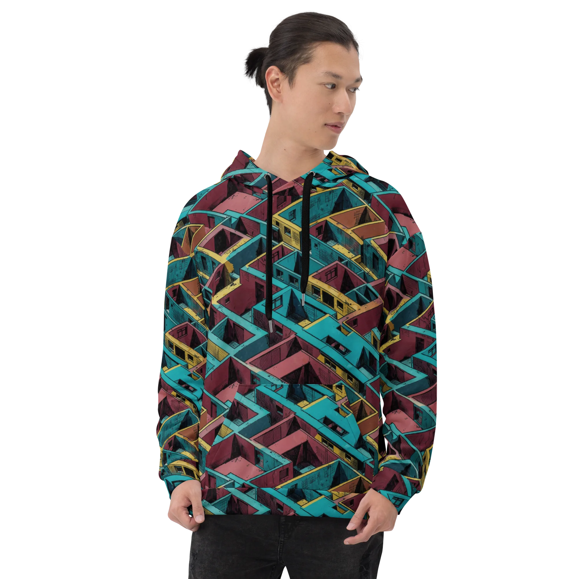 Concrete Kaleidoscope on Hoodie — Front