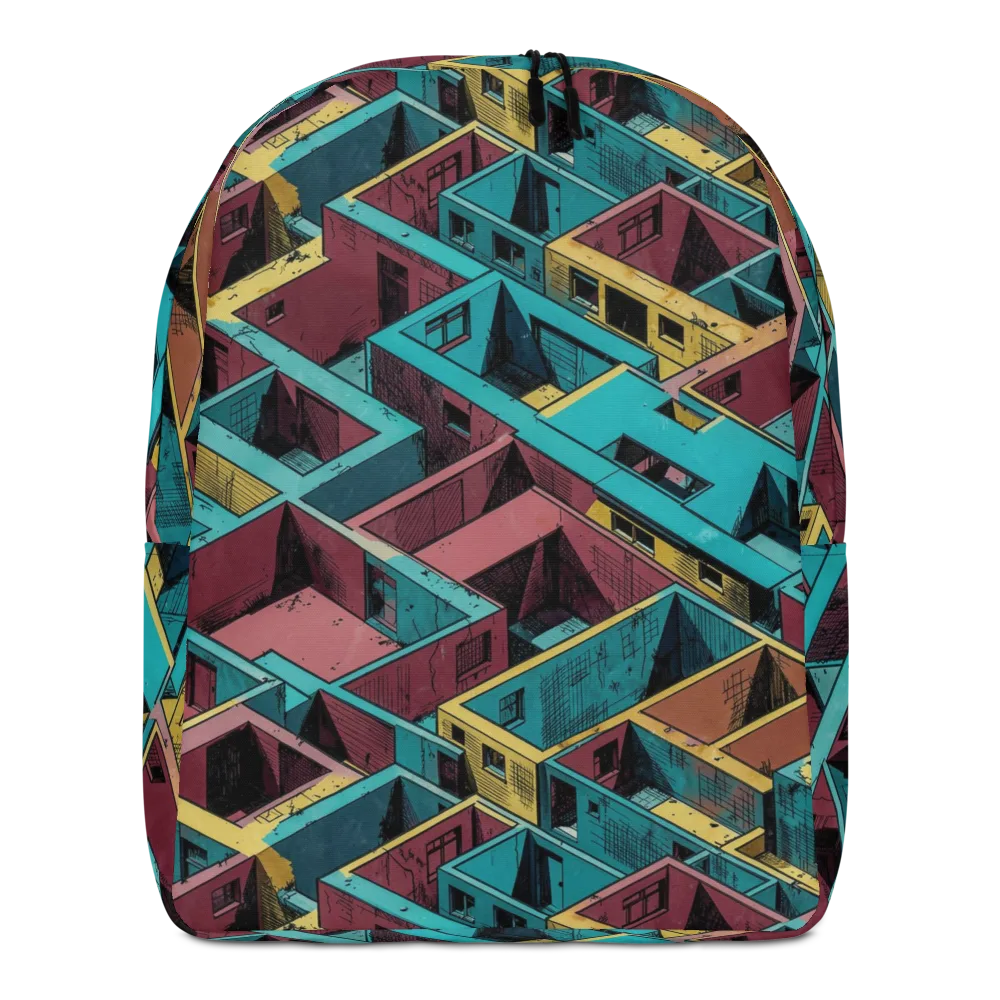 Concrete Kaleidoscope on Minimalist Backpack — Front