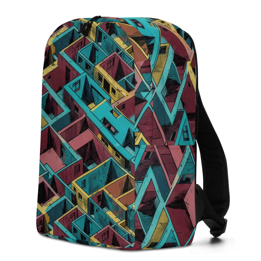 Concrete Kaleidoscope on Minimalist Backpack — Left
