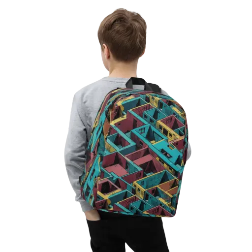 Concrete Kaleidoscope on a Minimalist Backpack