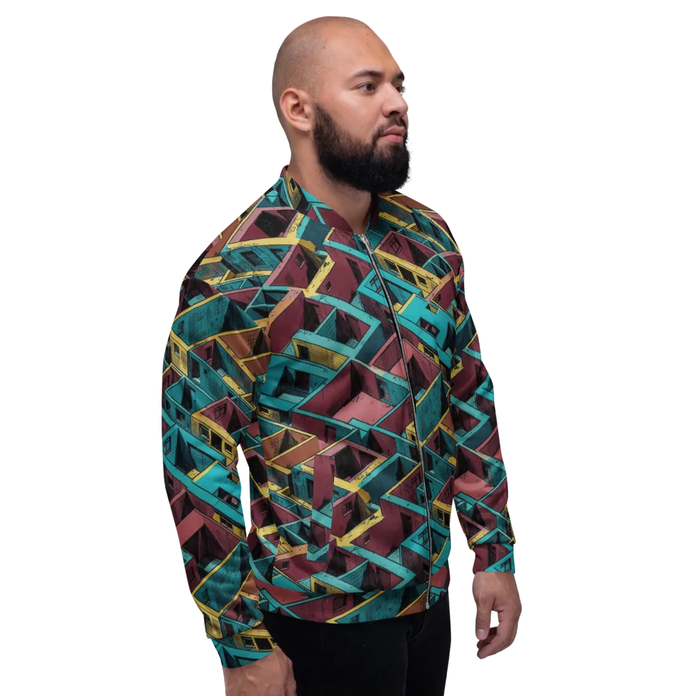 Concrete Kaleidoscope on Bomber Jacket — Right