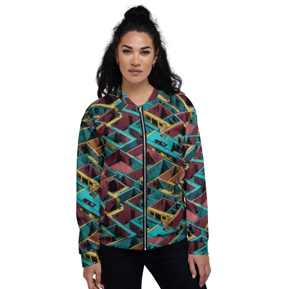 Concrete Kaleidoscope on Bomber Jacket — Front