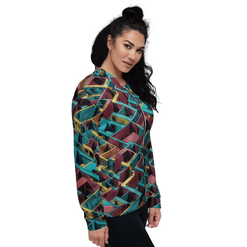 Concrete Kaleidoscope on Bomber Jacket — Right