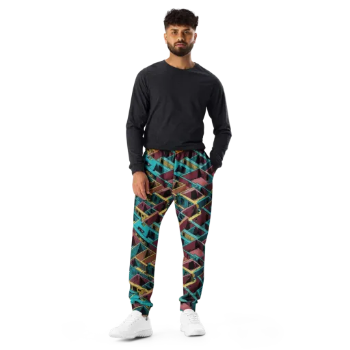 Concrete Kaleidoscope on a Men's Joggers
