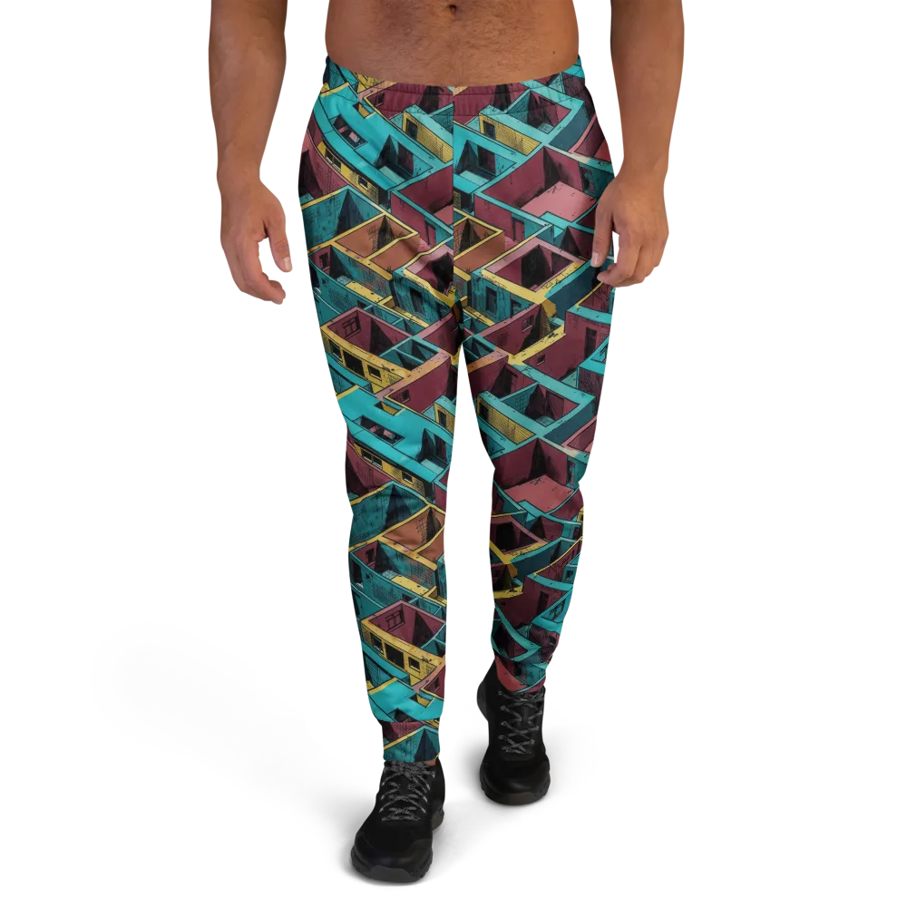 Concrete Kaleidoscope on Men's Joggers — Front