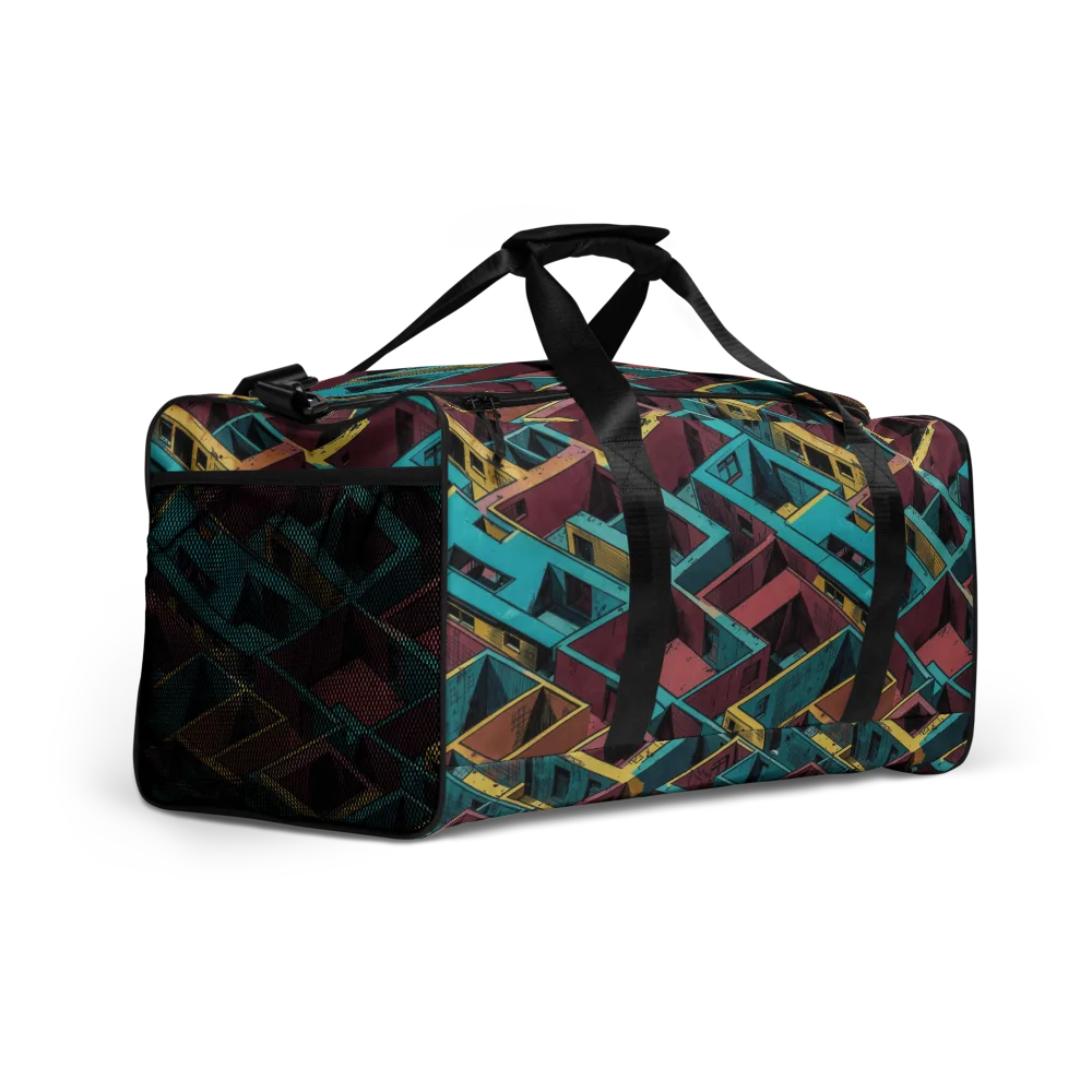 Concrete Kaleidoscope on Duffle Bag — Right Front