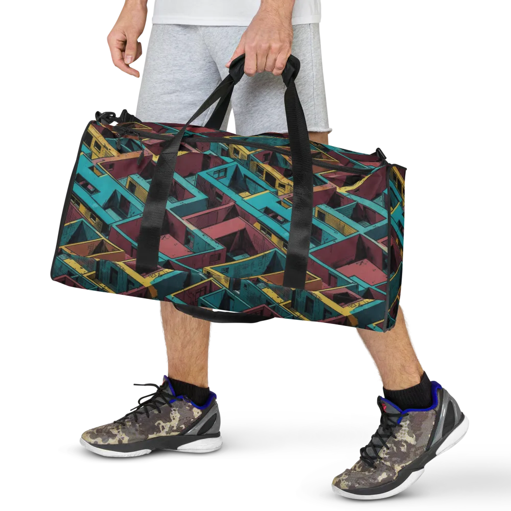 Concrete Kaleidoscope on Duffle Bag — Front