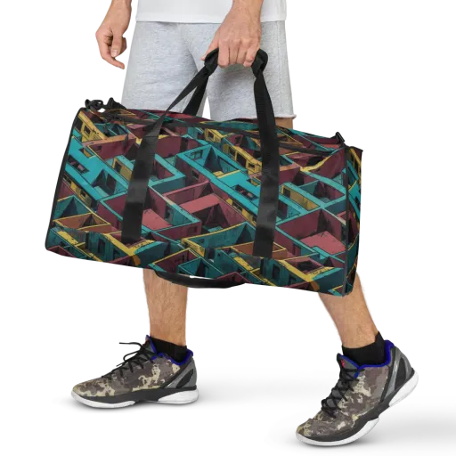 Concrete Kaleidoscope on a Duffle Bag