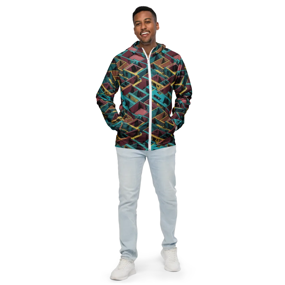 Concrete Kaleidoscope on Men's Windbreaker — Front