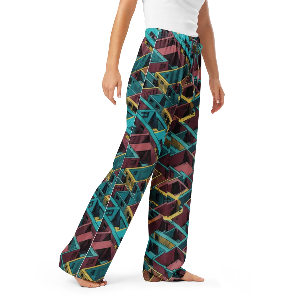 Concrete Kaleidoscope on Women's Pajama Pants — Right Front