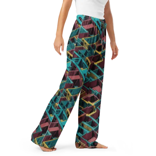 Concrete Kaleidoscope on a Women's Pajama Pants