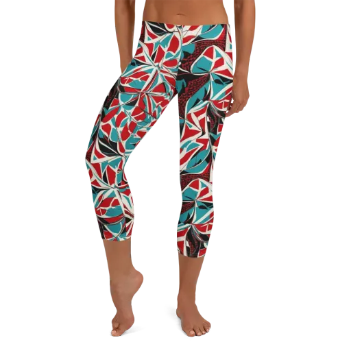 Crimson Tidal on a Capri Leggings