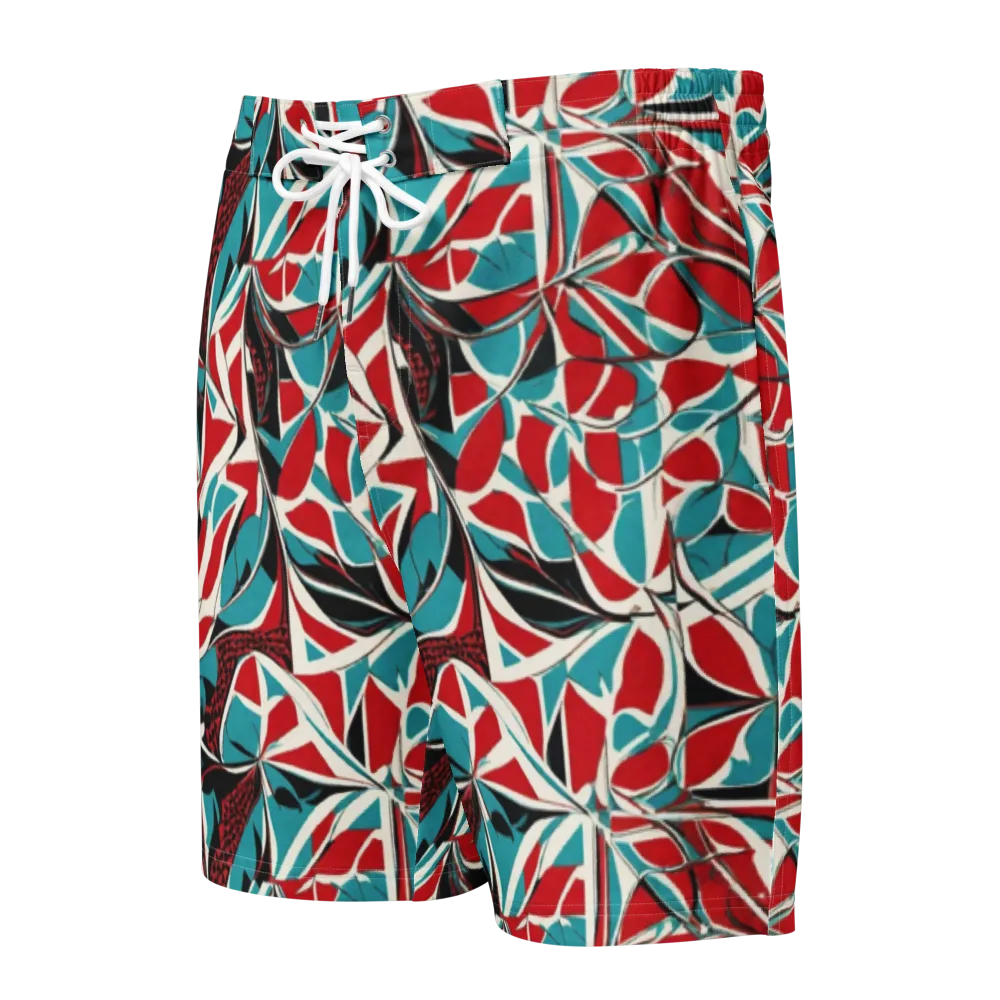Crimson Tidal on Men's Board Shorts — Front