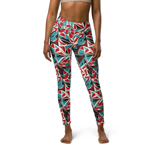Crimson Tidal on a Yoga Leggings
