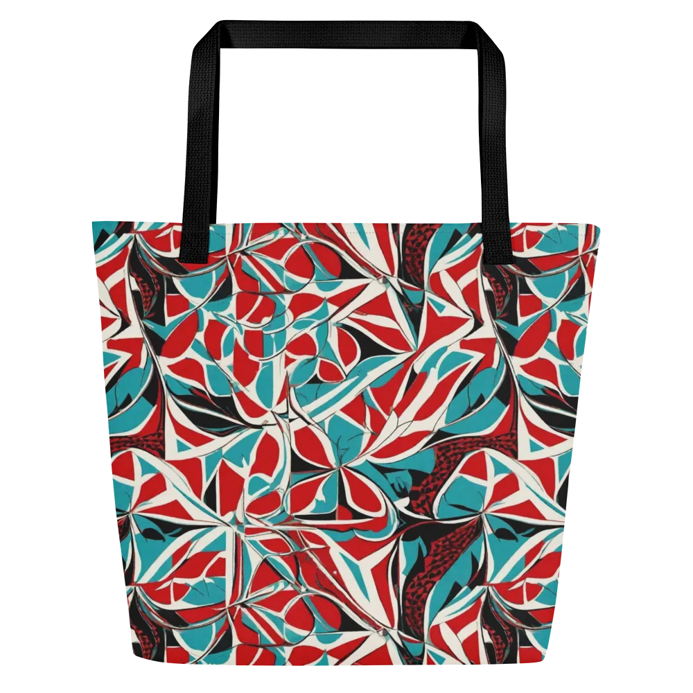 Crimson Tidal on Large Tote Bag W/ Pocket — Front