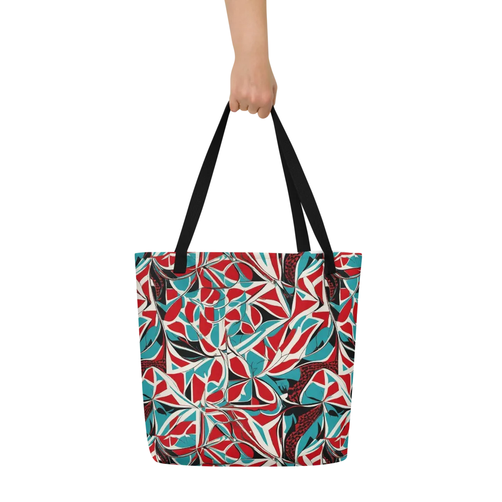 Crimson Tidal on Large Tote Bag W/ Pocket — Front