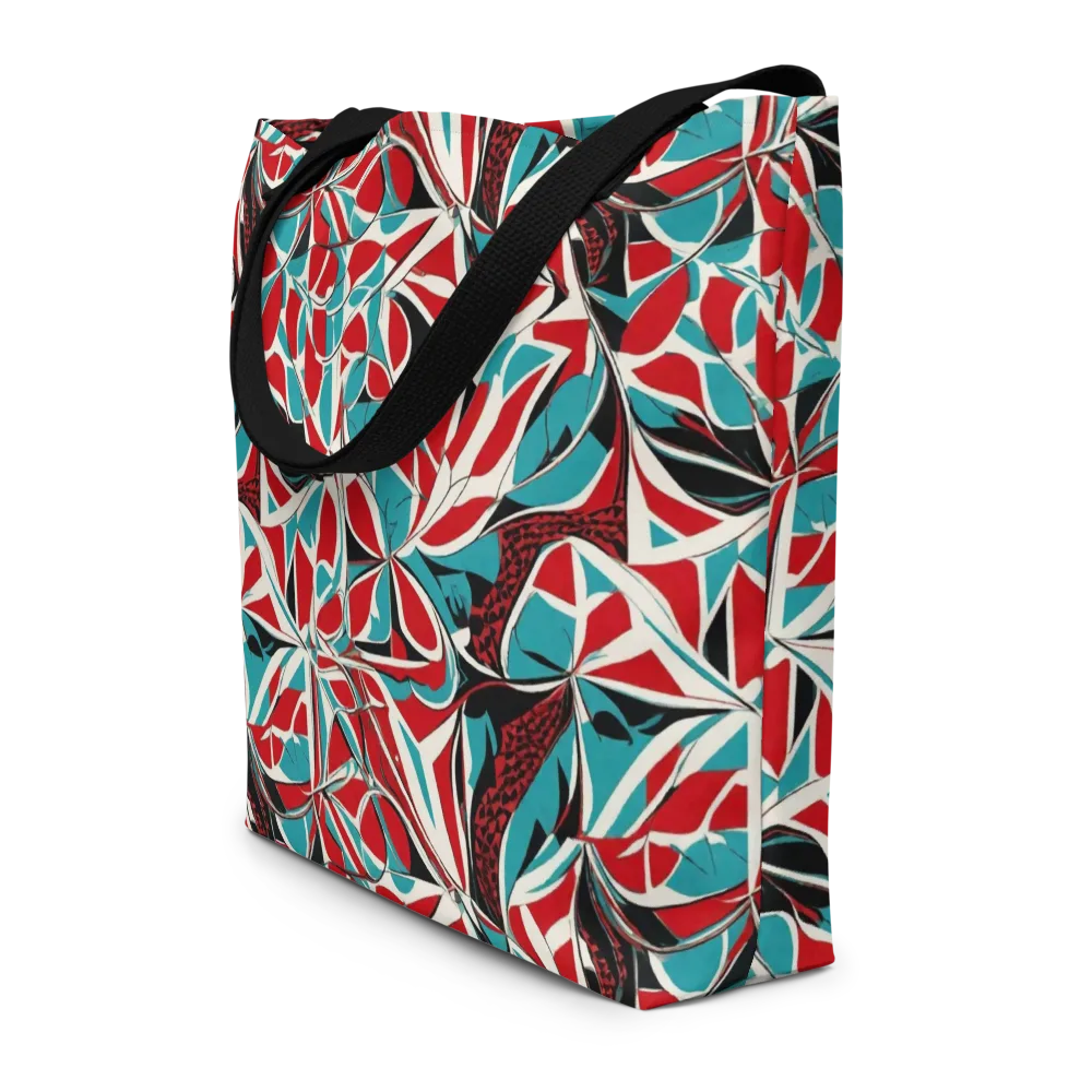 Crimson Tidal on Large Tote Bag W/ Pocket — Front
