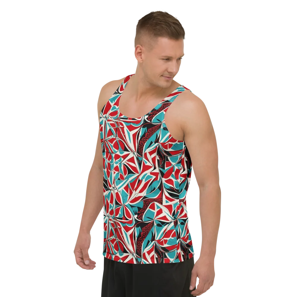 Crimson Tidal on Men's Tank Top — Left Front