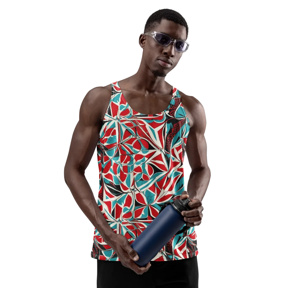 Crimson Tidal on Men's Tank Top — Front