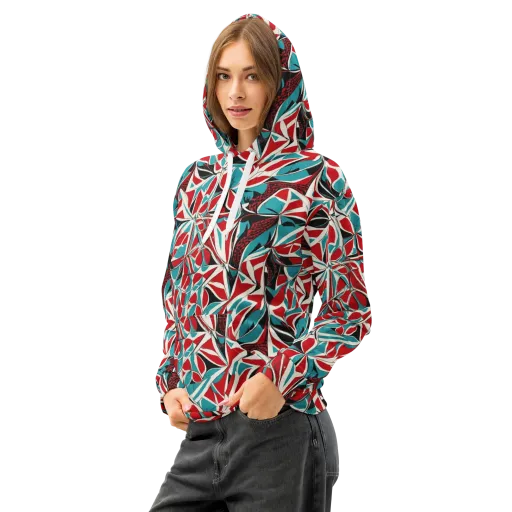 Crimson Tidal on a Cotton Hoodie