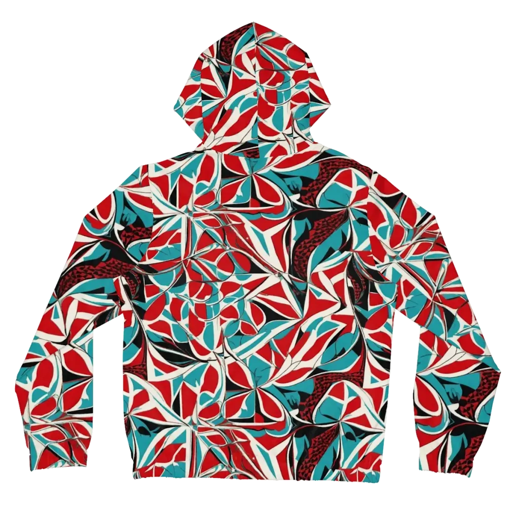 Crimson Tidal on Women's Full-Zip Hoodie — Back