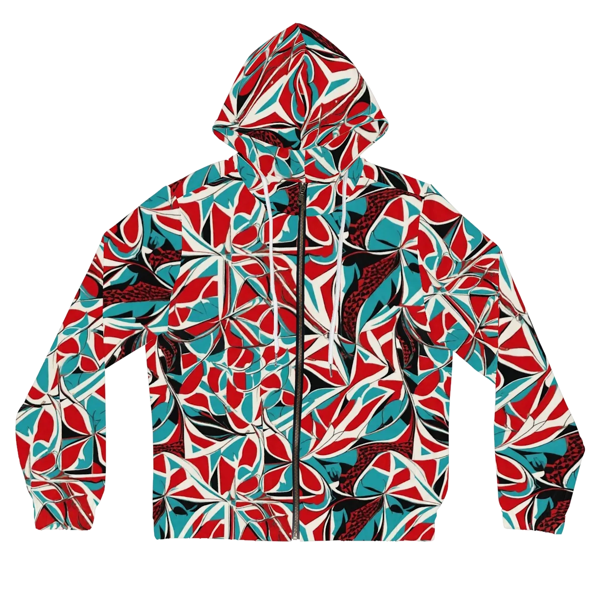Crimson Tidal on Women's Full-Zip Hoodie — Front