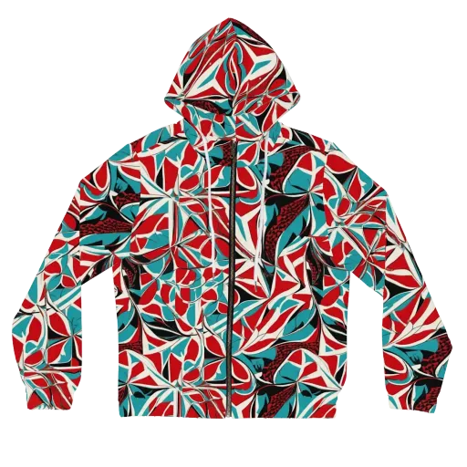 Crimson Tidal on a Women's Full-Zip Hoodie