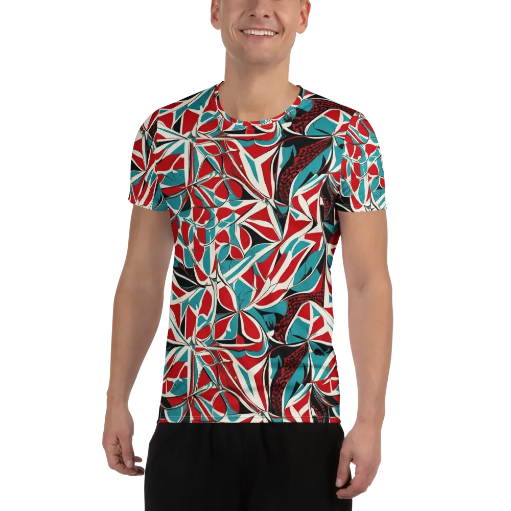 Crimson Tidal on Men's Athletic T-Shirt — Front