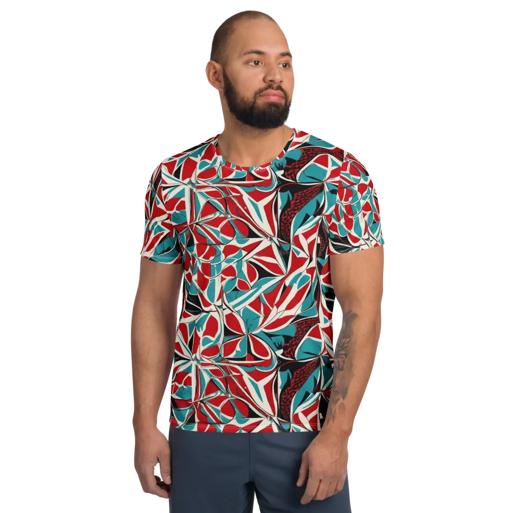 Crimson Tidal on Men's Athletic T-Shirt — Front