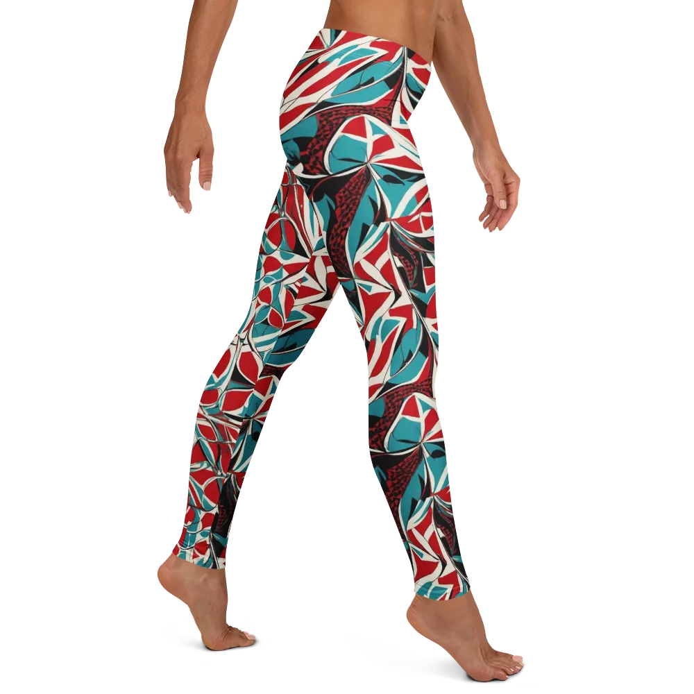 Crimson Tidal on Leggings — Right