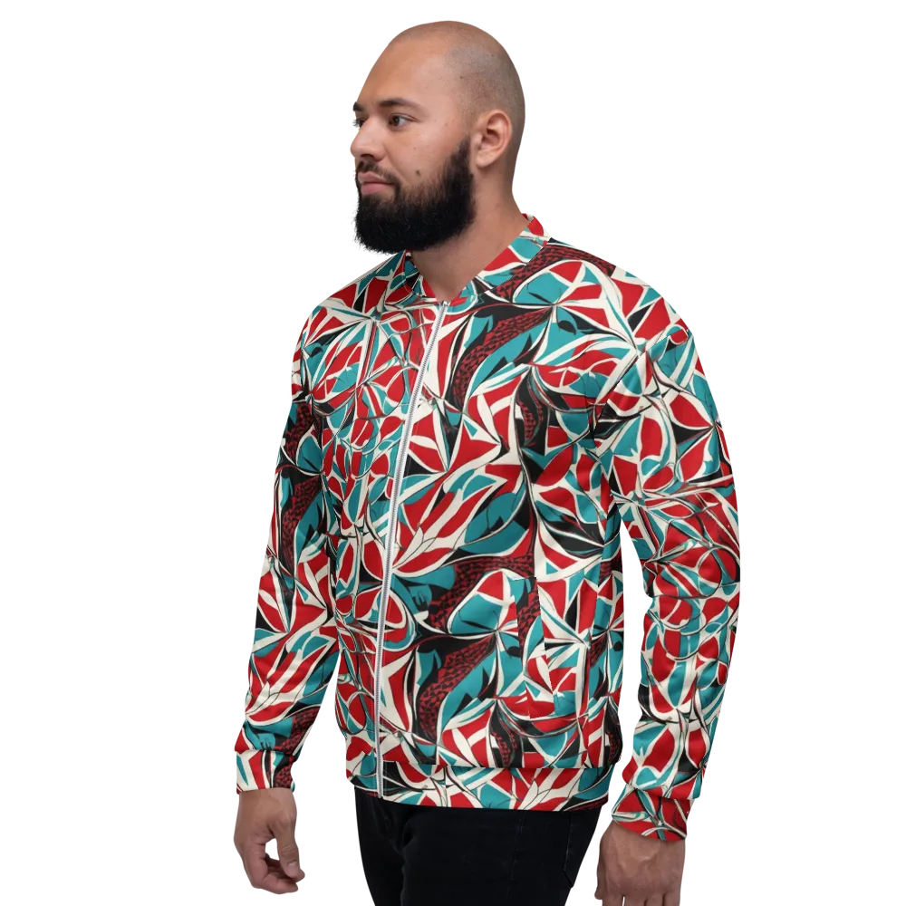 Crimson Tidal on Bomber Jacket — Left
