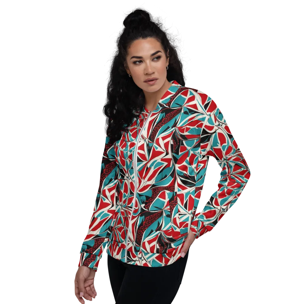 Crimson Tidal on Bomber Jacket — Left