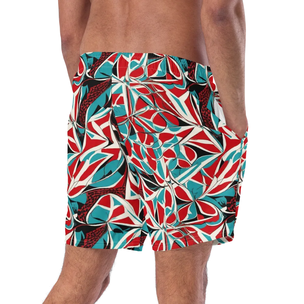 Crimson Tidal on Swim Trunks — Right Back