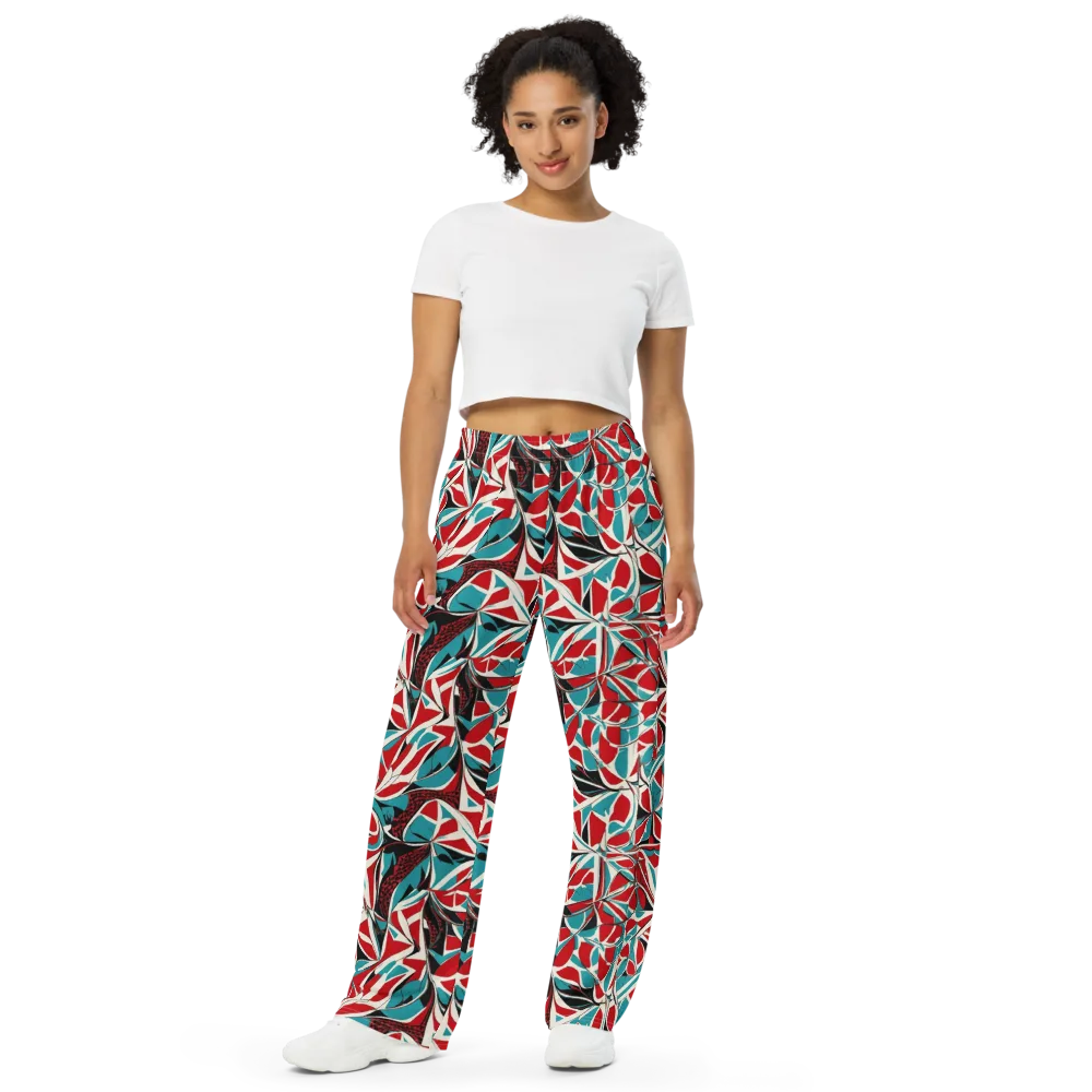 Crimson Tidal on Wide-Leg Pants — Front