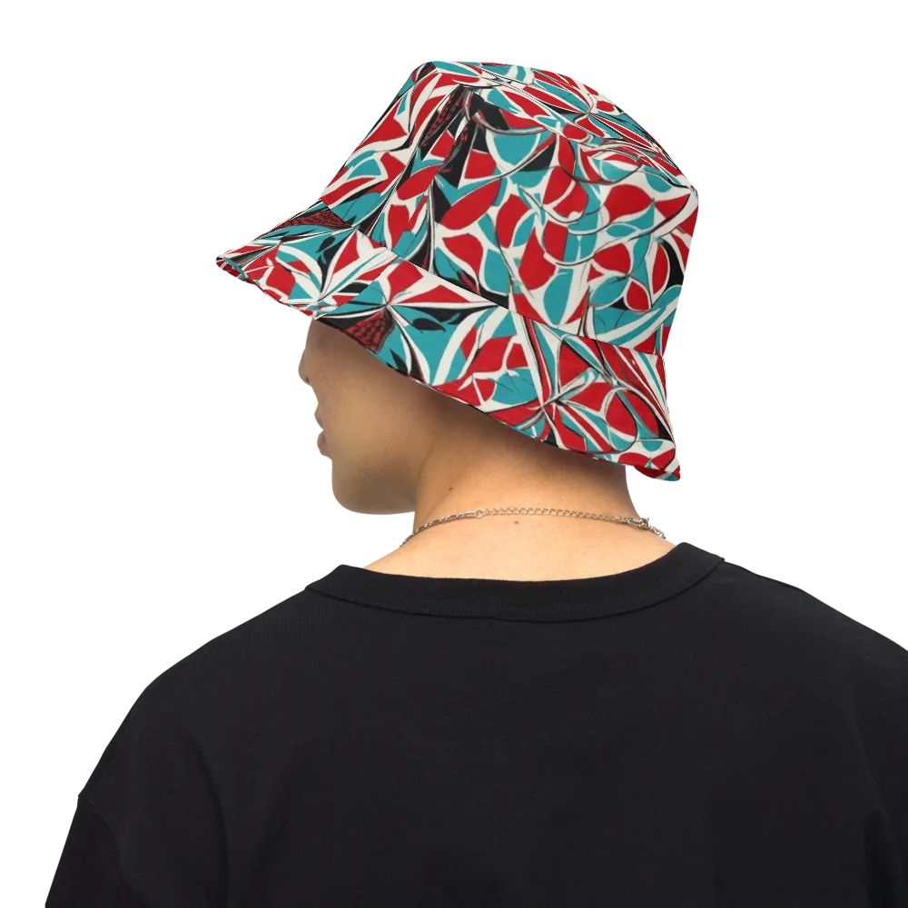 Crimson Tidal on Reversible Bucket Hat — Back Inside
