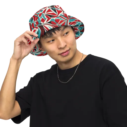 Crimson Tidal on a Reversible Bucket Hat