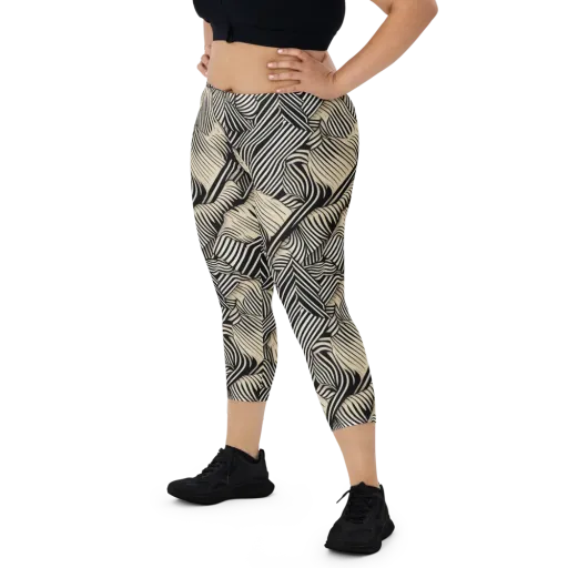 Inkleaf Rhythm on a Capri Leggings