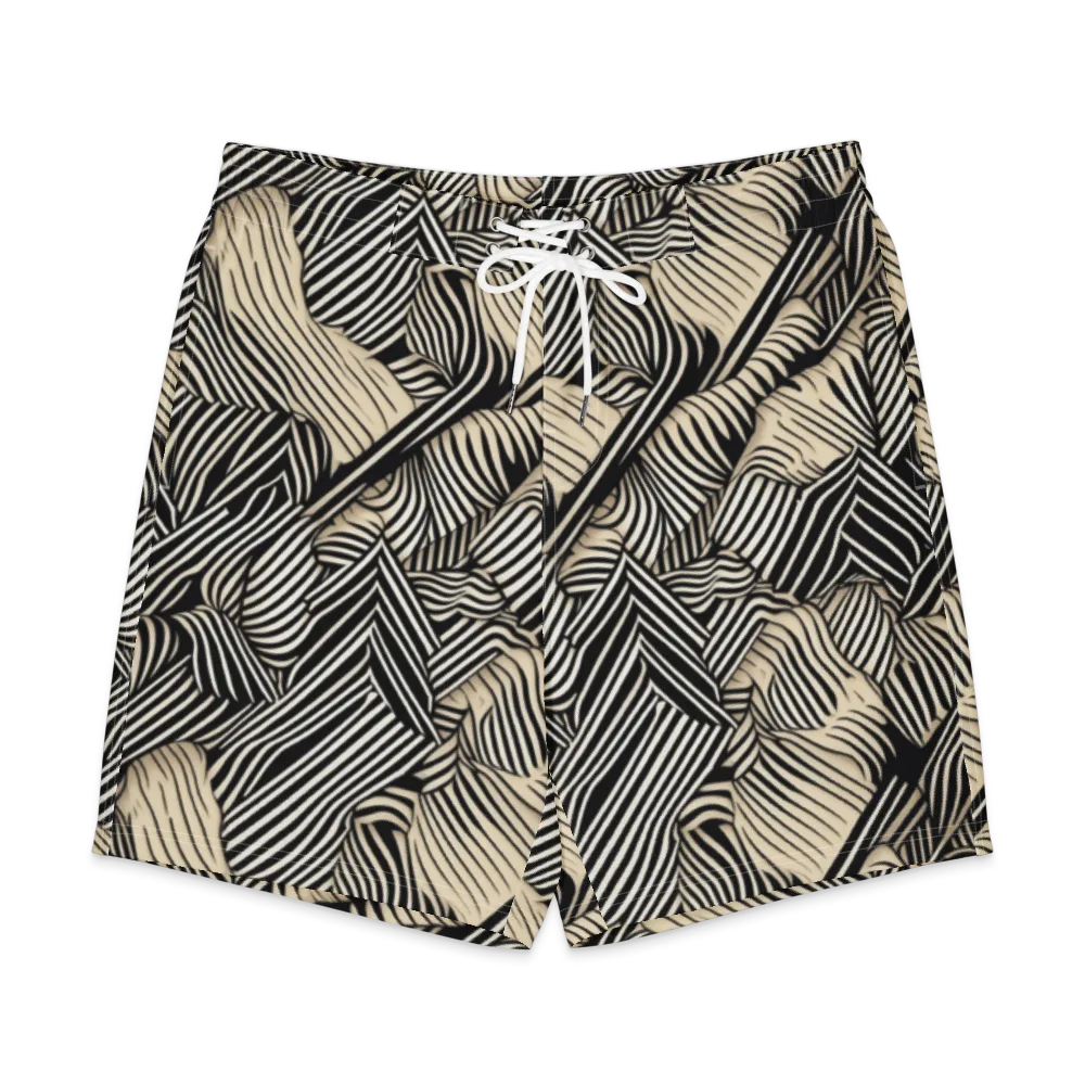 Inkleaf Rhythm on Men's Board Shorts — Front