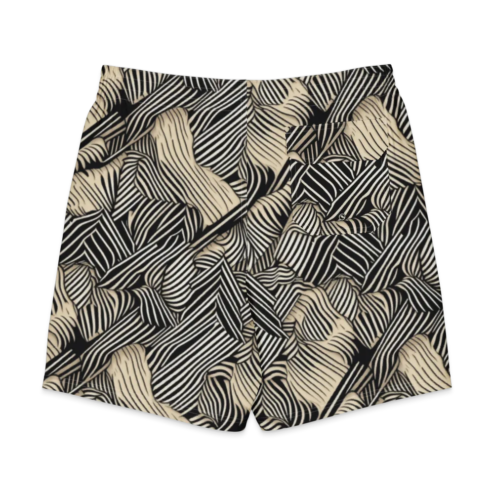 Inkleaf Rhythm on Men's Board Shorts — Back