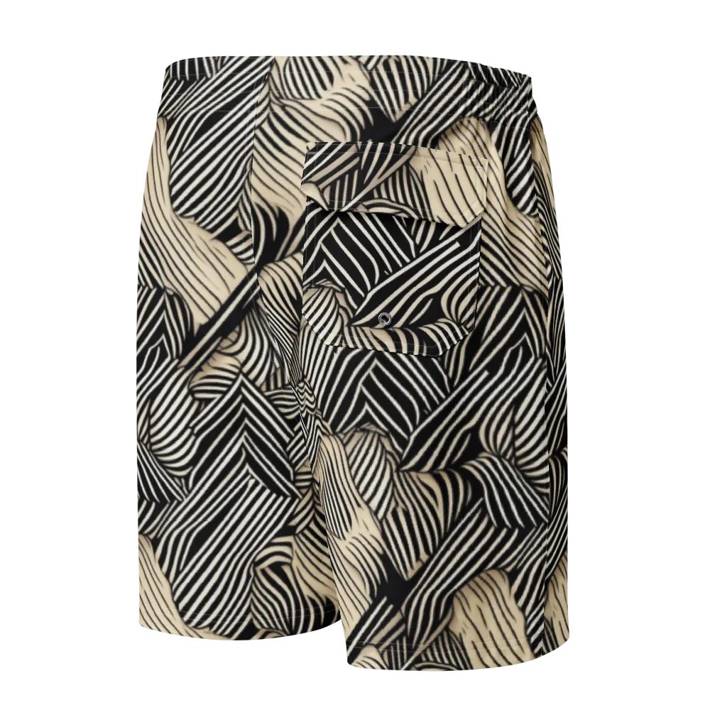 Inkleaf Rhythm on Men's Board Shorts — Back