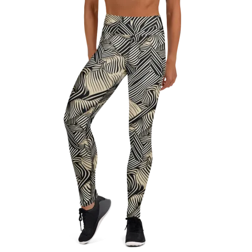 Inkleaf Rhythm on a Yoga Leggings