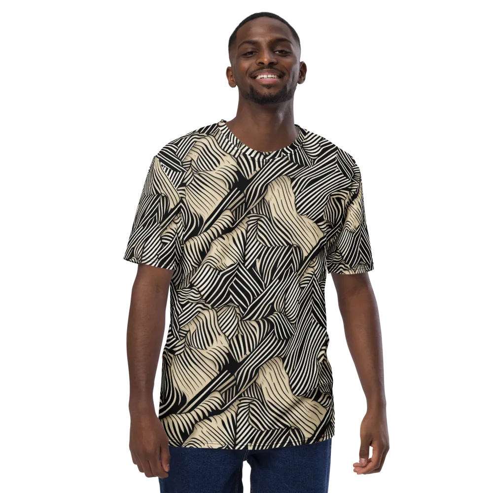 Inkleaf Rhythm on Men's Crew Neck T-Shirt — Front