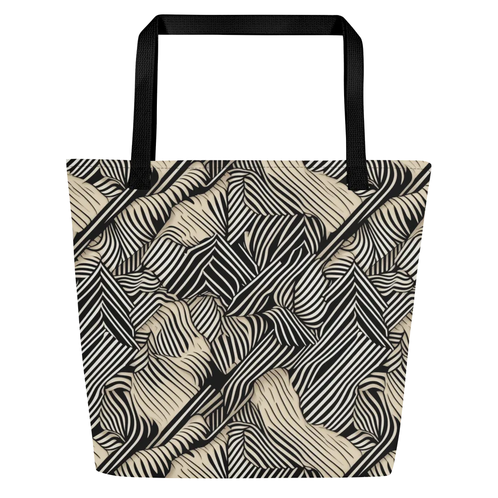 Inkleaf Rhythm on Large Tote Bag W/ Pocket — Front