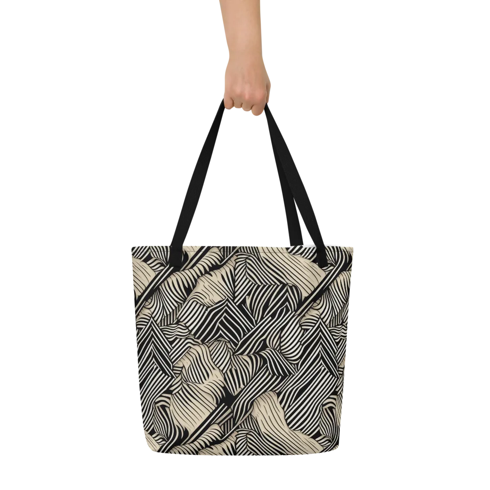 Inkleaf Rhythm on Large Tote Bag W/ Pocket — Front